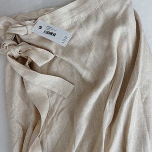 Sonoma boutique linen wrap skirt, new with tags